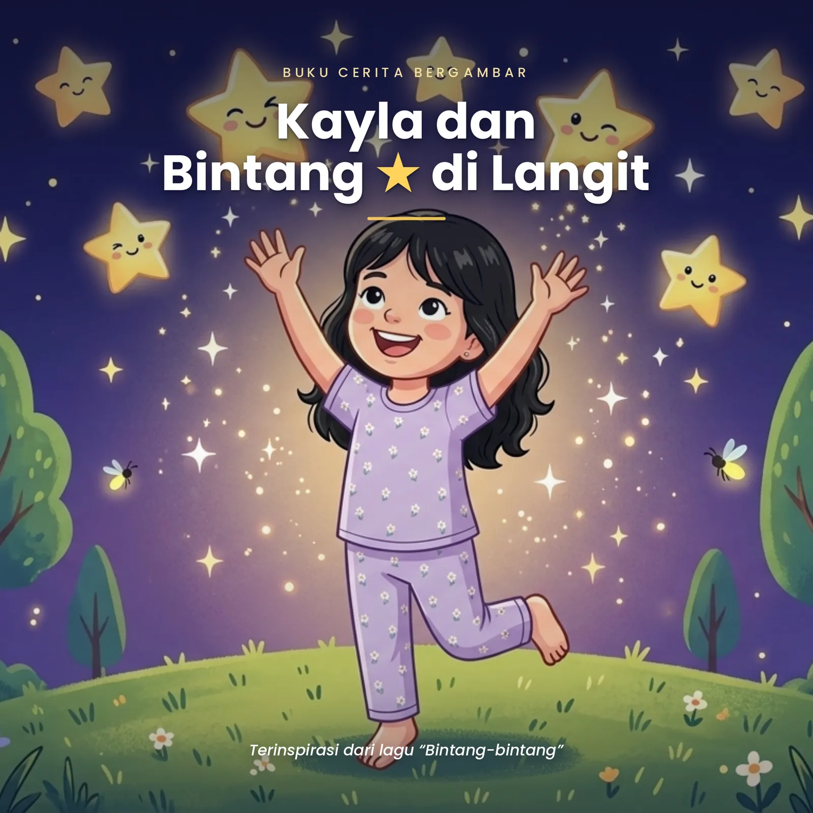 Sampul buku "Kayla dan Bintang di Langit" — buku karya Kayla