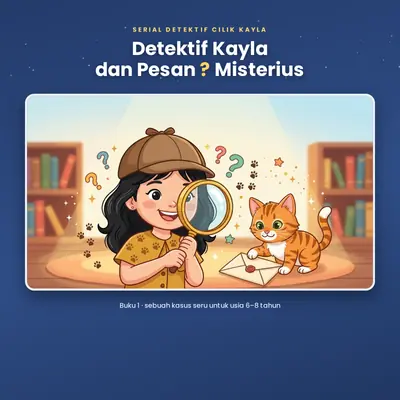 Sampul buku "Detektif Kayla dan Pesan Misterius" karya Kayla