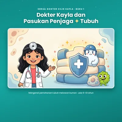 Sampul buku "Dokter Kayla dan Pasukan Penjaga Tubuh" karya Kayla