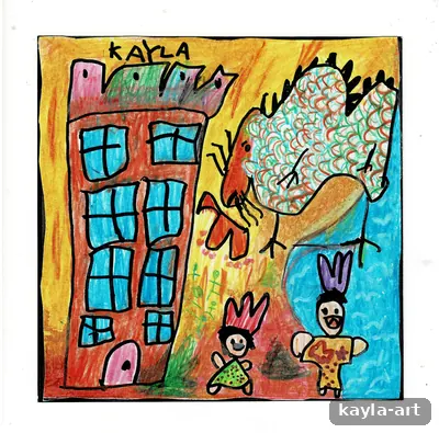 Lukisan "The Guardian Dragon" karya Kayla